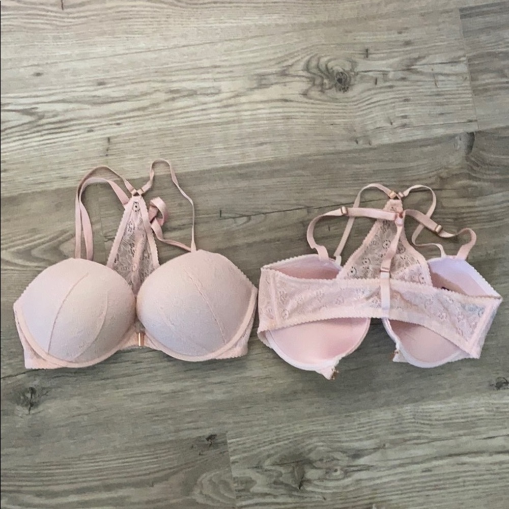 Victoria secret racerback push up bra lot 34 d